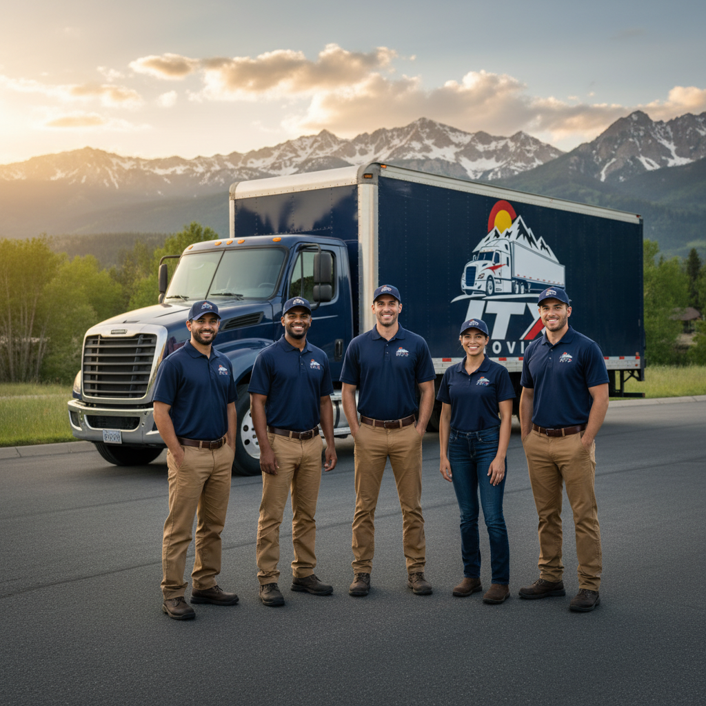 ITX Moving professional crew in branded uniforms